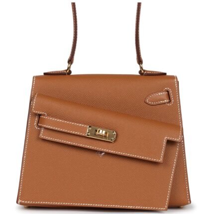 HERMÈS KELLY SELLIER EN DESORDRE 20 GOLD EPSOM GOLD HARDWARE