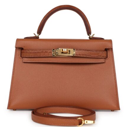 HERMÈS KELLY SELLIER 20 GOLD MADAME AND MATTE ALLIGATOR TOUCH GOLD HARDWARE
