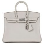 HERMÈS BIRKIN 25 GRIS PALE TOGO PALLADIUM HARDWARE