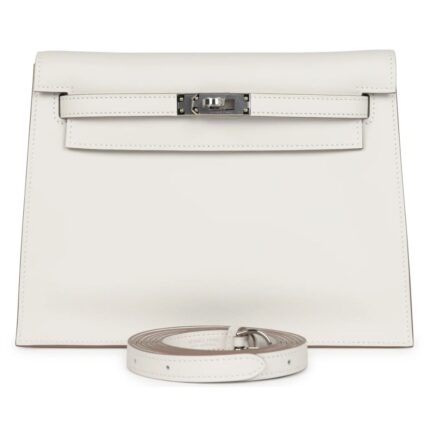 HERMÈS KELLY DANSE GRIS PALE SWIFT PALLADIUM HARDWARE