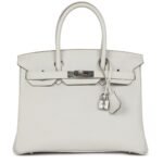 HERMÈS BIRKIN 30 GRIS PALE TOGO PALLADIUM HARDWARE