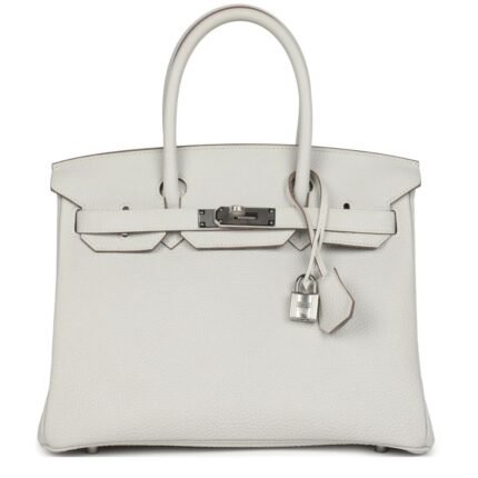 HERMÈS BIRKIN 30 GRIS PALE TOGO PALLADIUM HARDWARE