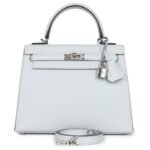 HERMÈS KELLY SELLIER 25 GRIS PLATINE EPSOM ELECTRUM HARDWARE