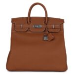 HERMÈS BIRKIN HAC 40 GOLD TOGO PALLADIUM HARDWARE