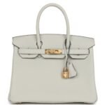 HERMÈS BIRKIN 30 GRIS NEVE TOGO GOLD HARDWARE