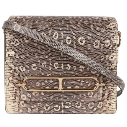 HERMÈS MINI SAC ROULIS OMBRE LIZARD VARANUS SALVATOR GOLD HARDWARE