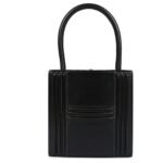VINTAGE HERMÈS MINI CADENA LOCK BAG BLACK BOX CALF GOLD HARDWARE