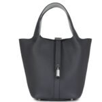 HERMÈS PICOTIN LOCK 18 ECLAT ARDOISE SWIFT PALLADIUM HARDWARE