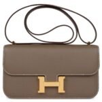 HERMÈS CONSTANCE ELAN ETOUPE EPSOM GOLD HARDWARE