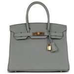 HERMÈS BIRKIN 30 GRIS MOUETTE TOGO GOLD HARDWARE