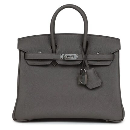 HERMÈS BIRKIN 25 ETAIN TOGO PALLADIUM HARDWARE