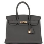 HERMÈS BIRKIN 30 ETAIN TOGO ROSE GOLD HARDWARE