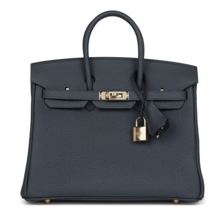HERMÈS BIRKIN 25 GRIS MISTY TOGO PERMABRASS HARDWARE