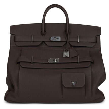 HERMÈS MULTIPOCKETS BIRKIN HAC 50 ECORCE TOGO PALLADIUM HARDWARE