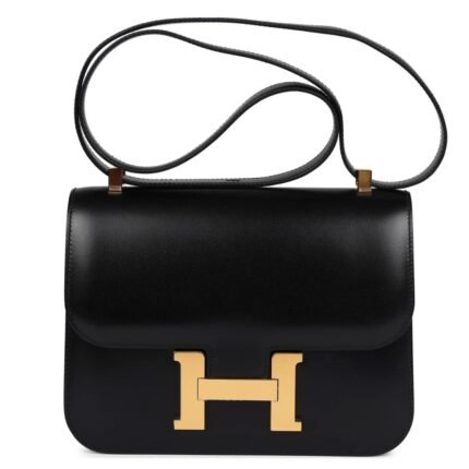 HERMÈS CONSTANCE 1-24 BLACK BOX GOLD HARDWARE