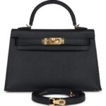 HERMÈS KELLY SELLIER 20 BLACK EPSOM GOLD HARDWARE
