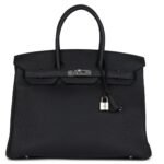 HERMÈS BIRKIN 35 BLACK TOGO PALLADIUM HARDWARE