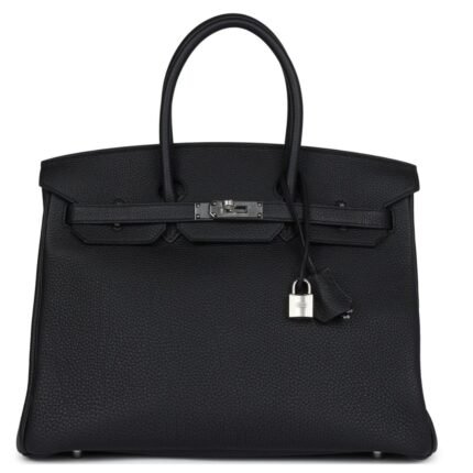 HERMÈS BIRKIN 35 BLACK TOGO PALLADIUM HARDWARE