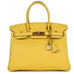 HERMÈS BIRKIN 30 JAUNE DE NAPLES NOVILLO GOLD HARDWARE