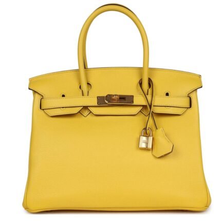 HERMÈS BIRKIN 30 JAUNE DE NAPLES NOVILLO GOLD HARDWARE