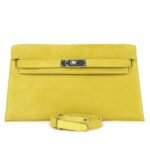 HERMÈS KELLY ELAN JAUNE DE NAPLES DOBLIS PALLADIUM HARDWARE