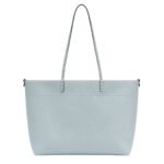 FENDI MEDIUM ROLL BAG LIGHT BLUE SELLERIA SHOPPER WITH 218 HAND-SEWN TOPSTITCHES