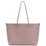 FENDI MEDIUM ROLL BAG MAUVE PINK SELLERIA SHOPPER WITH 218 HAND-SEWN TOPSTITCHES