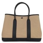 HERMÈS GARDEN PARTY 30 TRENCH TOILE AND BLACK NEGONDA PALLADIUM HARDWARE