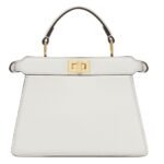 FENDI PEEKABOO ISEEU PETITE PADDED NAPPA LEATHER BAG