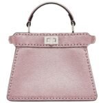FENDI PEEKABOO ISEEU PETITE METALLIC SELLERIA BAG WITH 306 HAND-SEWN TOPSTITCHES (Copy)