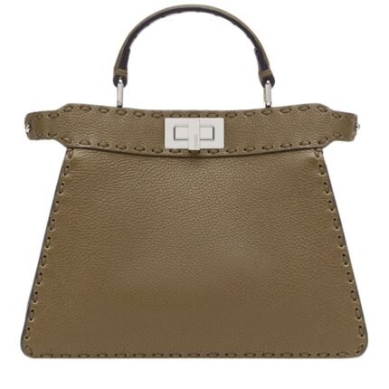FENDI PEEKABOO ISEEU SMALL SELLERIA BAG WITH 556 HAND SEWN TOPSTITCHES