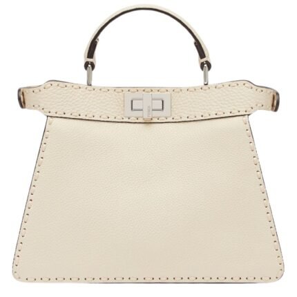 FENDI PEEKABOO ISEEU SMALL SELLERIA BAG WITH 556 HAND SEWN TOPSTITCHES