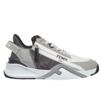 FENDI FLOW LEATHER LOW-TOPS