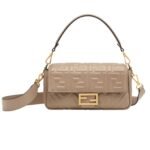 FENDI BAGUETTE NAPPA LEATHER BAG