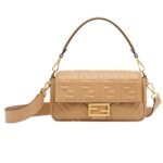 FENDI BAGUETTE NAPPA LEATHER BAG