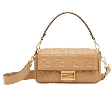 FENDI BAGUETTE NAPPA LEATHER BAG