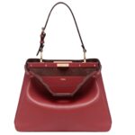 FENDI PEEKABOO SOFT MEDIUM LEATHER BAG
