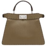 FENDI PEEKABOO ISEEU SMALL SELLERIA BAG WITH 556 HAND-SEWN TOPSTITCHES