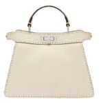 FENDI PEEKABOO ISEEU SMALL SELLERIA BAG WITH 556 HAND-SEWN TOPSTITCHES
