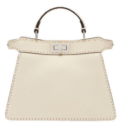 FENDI PEEKABOO ISEEU SMALL SELLERIA BAG WITH 556 HAND-SEWN TOPSTITCHES