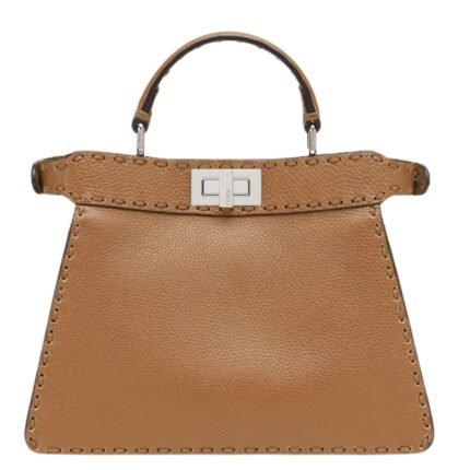 FENDI PEEKABOO ISEEU SMALL SELLERIA BAG WITH 556 HAND-SEWN TOPSTITCHES