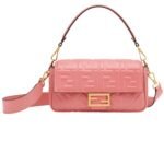 FENDI BAGUETTE NAPPA LEATHER BAG