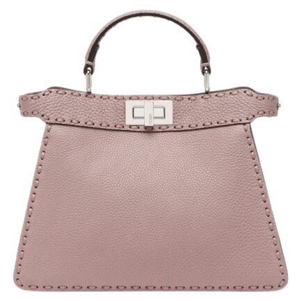 FENDI PEEKABOO ISEEU SMALL SELLERIA BAG WITH 556 HAND SEWN TOPSTITCHES