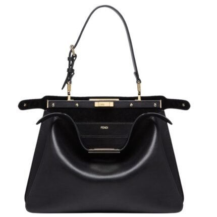 FENDI PEEKABOO SOFT MEDIUM LEATHER BAG