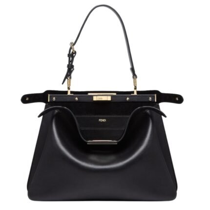 FENDI PEEKABOO SOFT MEDIUM LEATHER BAG