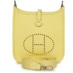 HERMÈS EVELYNE TPM LIMONCELLO CLEMENCE PALLADIUM HARDWARE