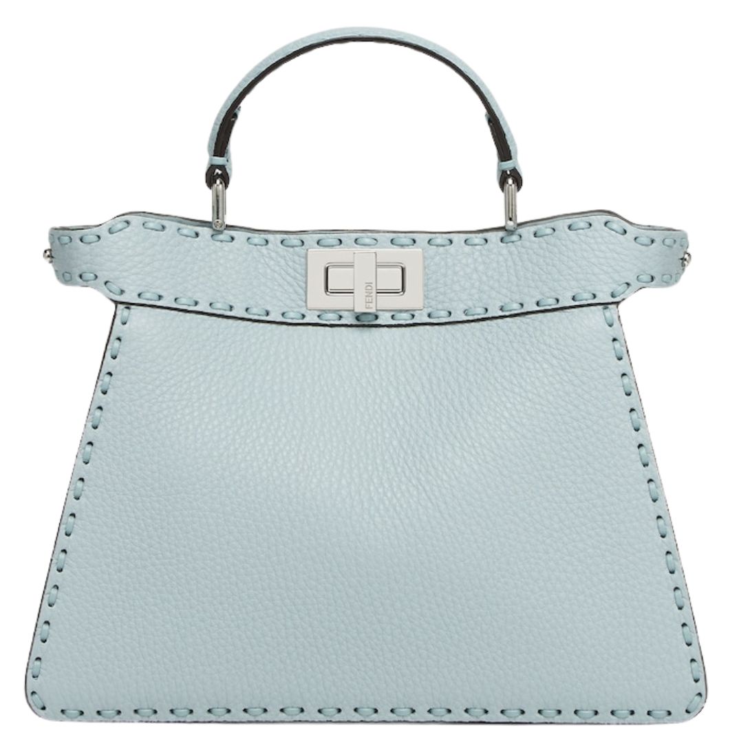 1 FENDI PEEKABOO ISEEU SMALL SELLERIA BAG WITH 556 HAND-SEWN TOPSTITCHES