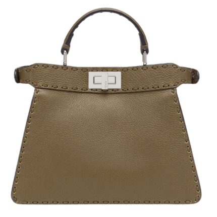 FENDI PEEKABOO ISEEU SMALL SELLERIA BAG WITH 556 HAND-SEWN TOPSTITCHES