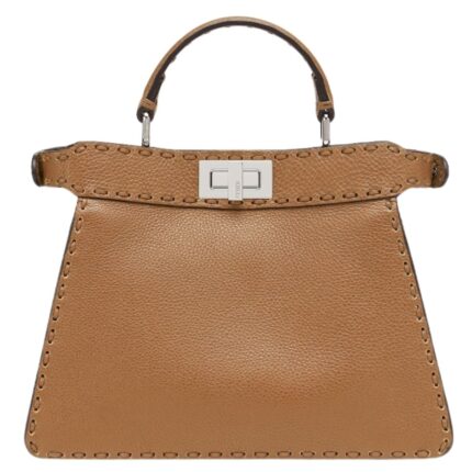 FENDI PEEKABOO ISEEU SMALL SELLERIA BAG WITH 556 HAND-SEWN TOPSTITCHES
