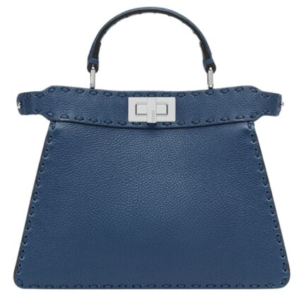 FENDI PEEKABOO ISEEU SMALL SELLERIA BAG WITH 556 HAND-SEWN TOPSTITCHES